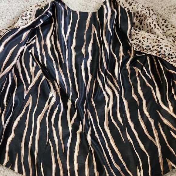 Handmade Womens Leopard Print Blazer Size Med Lightweight Animal Print Chic - Picture 6 of 7
